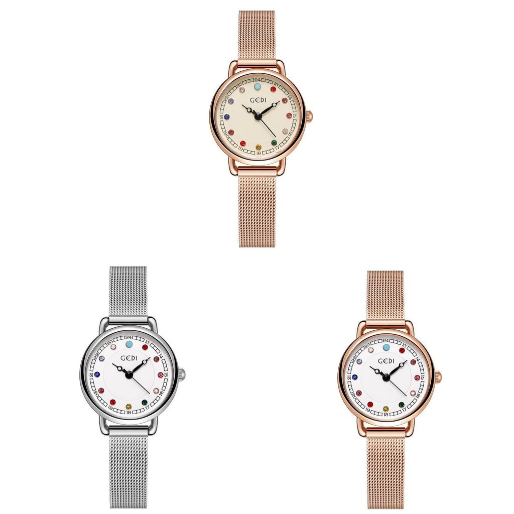 Gadi Birthstone Ladies Watch With Waterproof Quartz Movement For Elegant Women