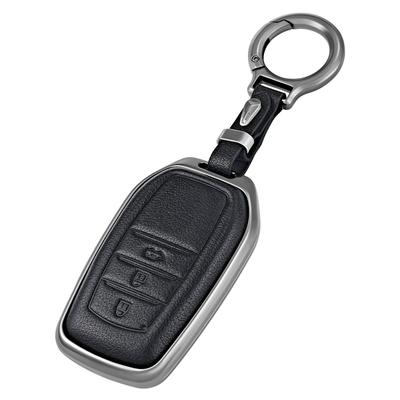 [OFFCURVE] TOYOTA Key Case Zinc Alloy + Genuine Leather Car