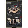 1/24 TANK 300 Modifizierte Version des Geländewagens Legierungsauto Diecast Modell Simulation Sammelmodell Kinder Geburtstagsspielzeug Geschenk
