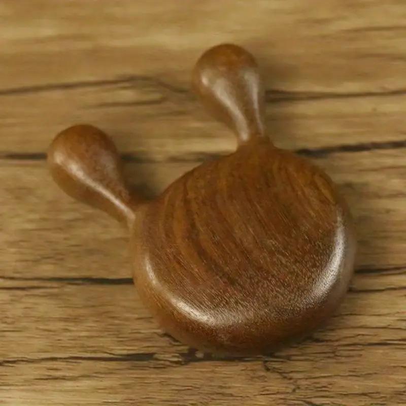 

Массаж лица сандаловым деревом, Массажер для носа с улиткой - Деревянная ручка и маленькая расческа-улитка для массажа глаз, Массажер Sandalwood