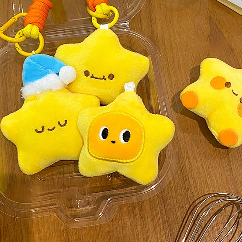 Cute Star Doll Pendant Plush Doll Pendant Keychain Accessories Student Backpack Pendant