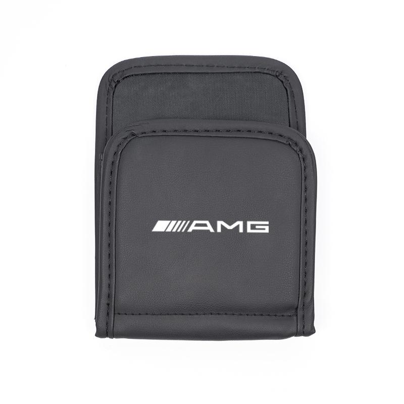 Car Seat Back Organizer Door Side Suspension Storage Bag Stickers For Mercedes Benz AMG A B C E G CLA GLA W211 W214 W205 W203
