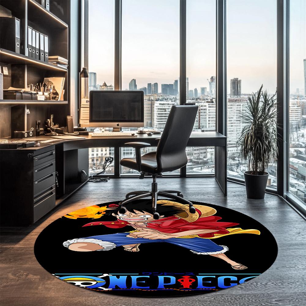 One Piece Printed Round Rug Carpet Chair Rug Area Rug Entryway Doormats,for Office Chair Living Room Bedroom Kitchen Room.