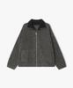 LIBERCLASSY [25Fw] Llw51670 Black Herringbone High-Neck Knit Zip-Up