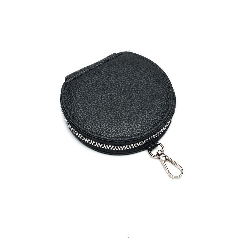 Fashion Mini Purse for Women Classic Round Zipper Purses Key Chain Rings Wallets Bags GZW