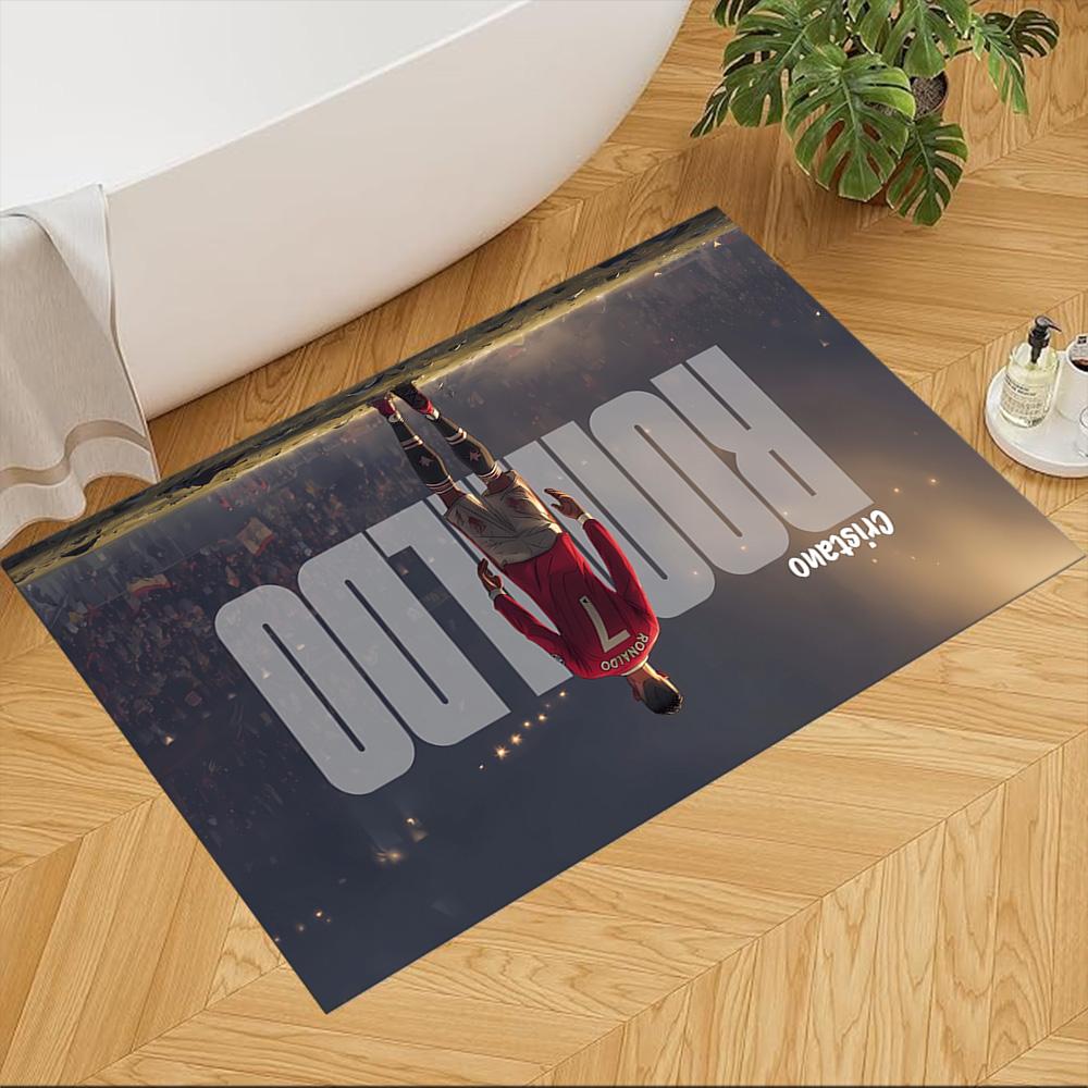 Cristiano Ronaldo Fußmatten Design für Wohnzimmer Foyer Küche Dekorieren Sie den Raum Rutschfeste Teppiche Büro Heimdekoration