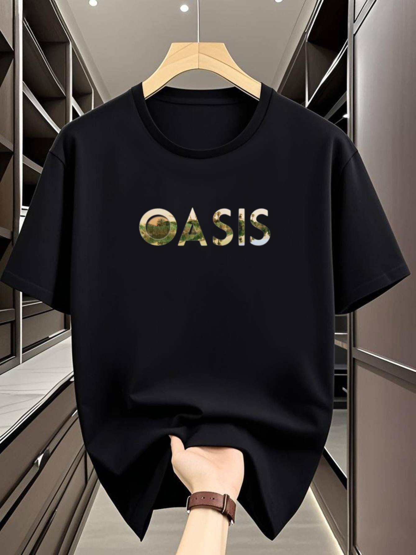 Navy Blue T-shirt - Relaxed Fit Casual Crewneck Tee S