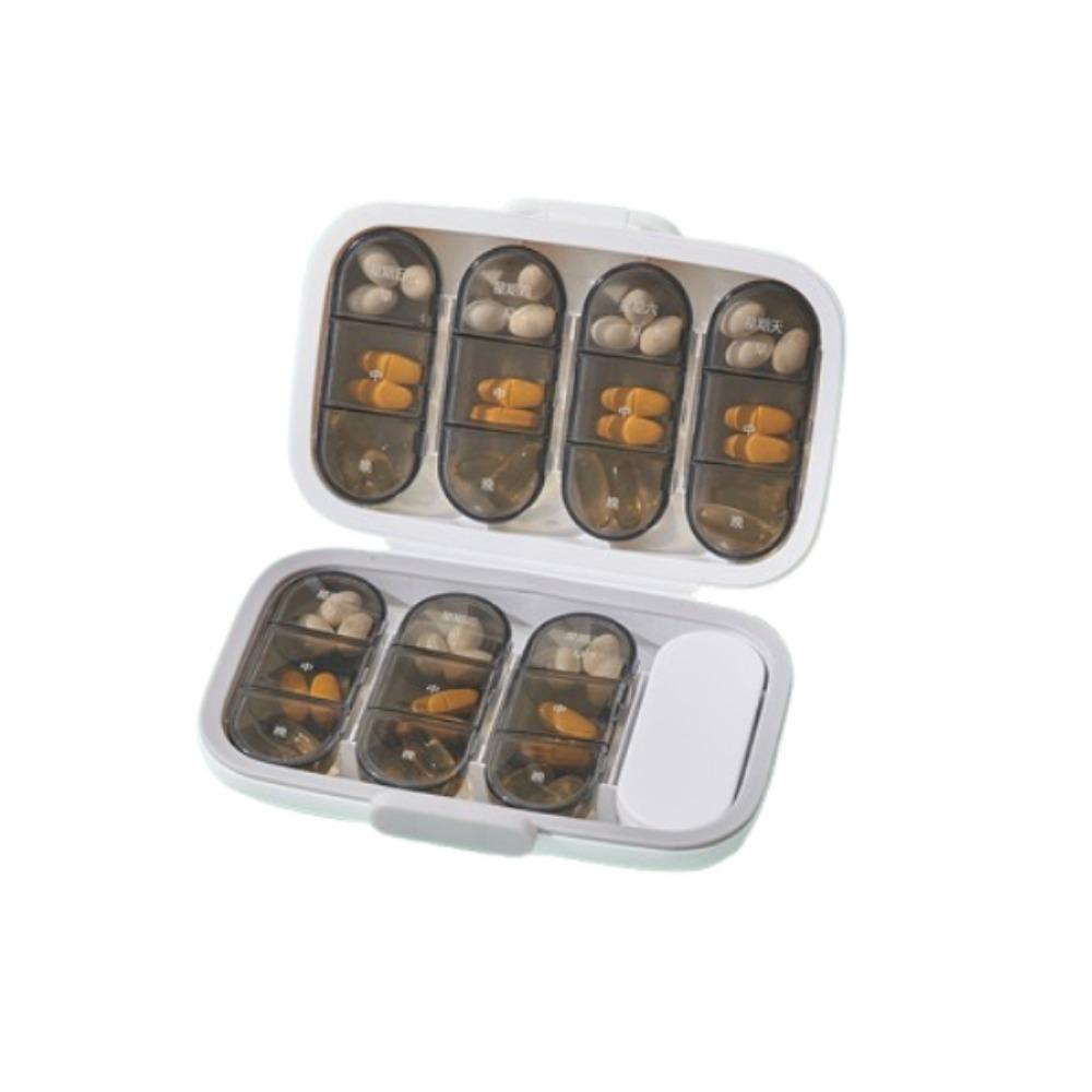 Large Capacity Pill Case 21/22 Grids Medicine Storage Containers Medicine Divider Case  Outdoor
