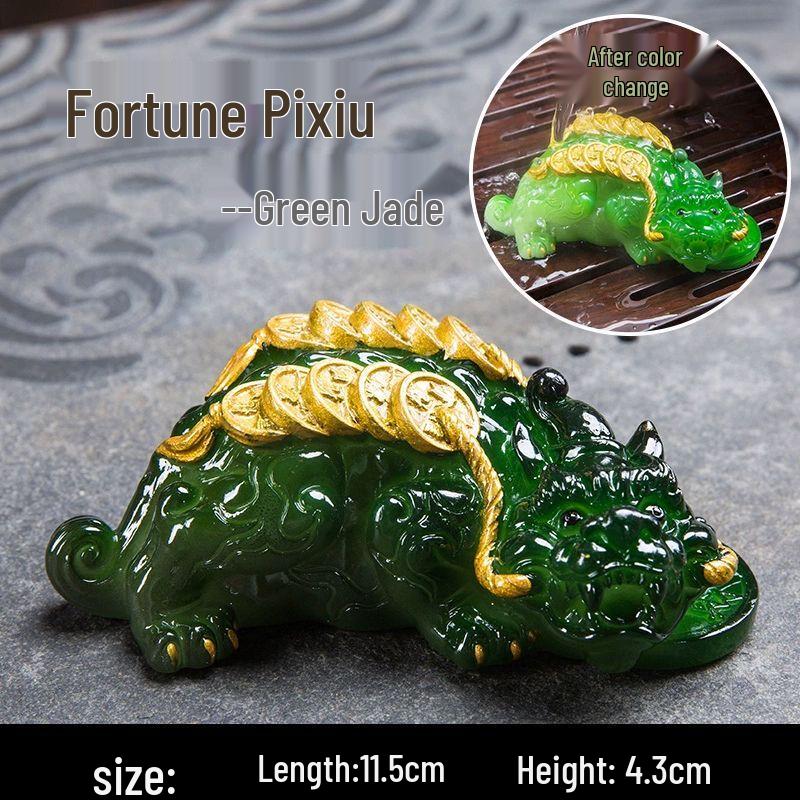 Color-Changing Resin Pixiu Tea Pet