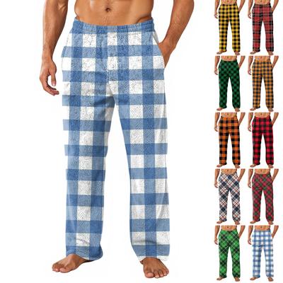 Men's Allover Printed Home Pants Sleeping Pajama Pants Long Pants Pajama Pants