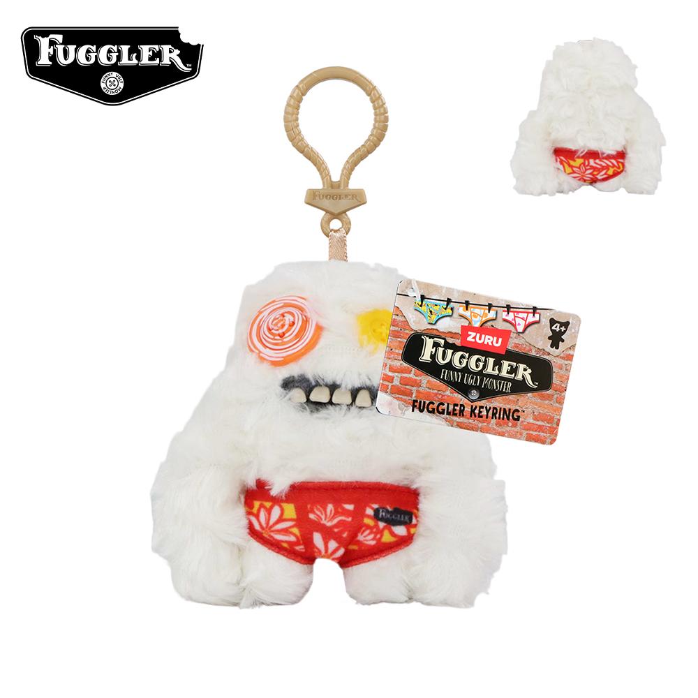 11cm Funny Ugly Monster Plush Keychain Wide Eyed Weird Soft Pendant Bag Charm Gift