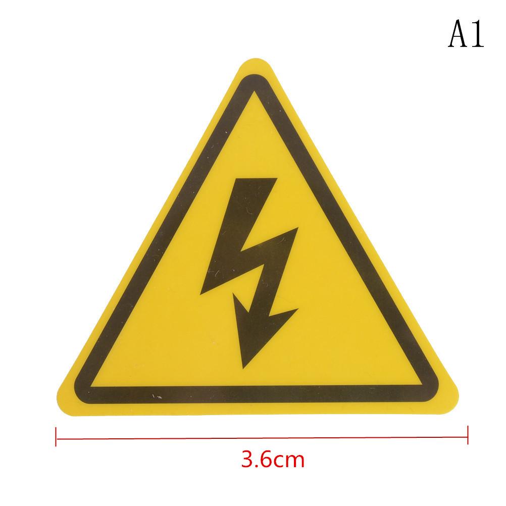 

2PCS Danger Voltage Electric Warning Safety Label Sign Decal Sticker 3.6x3.6x3.6CM