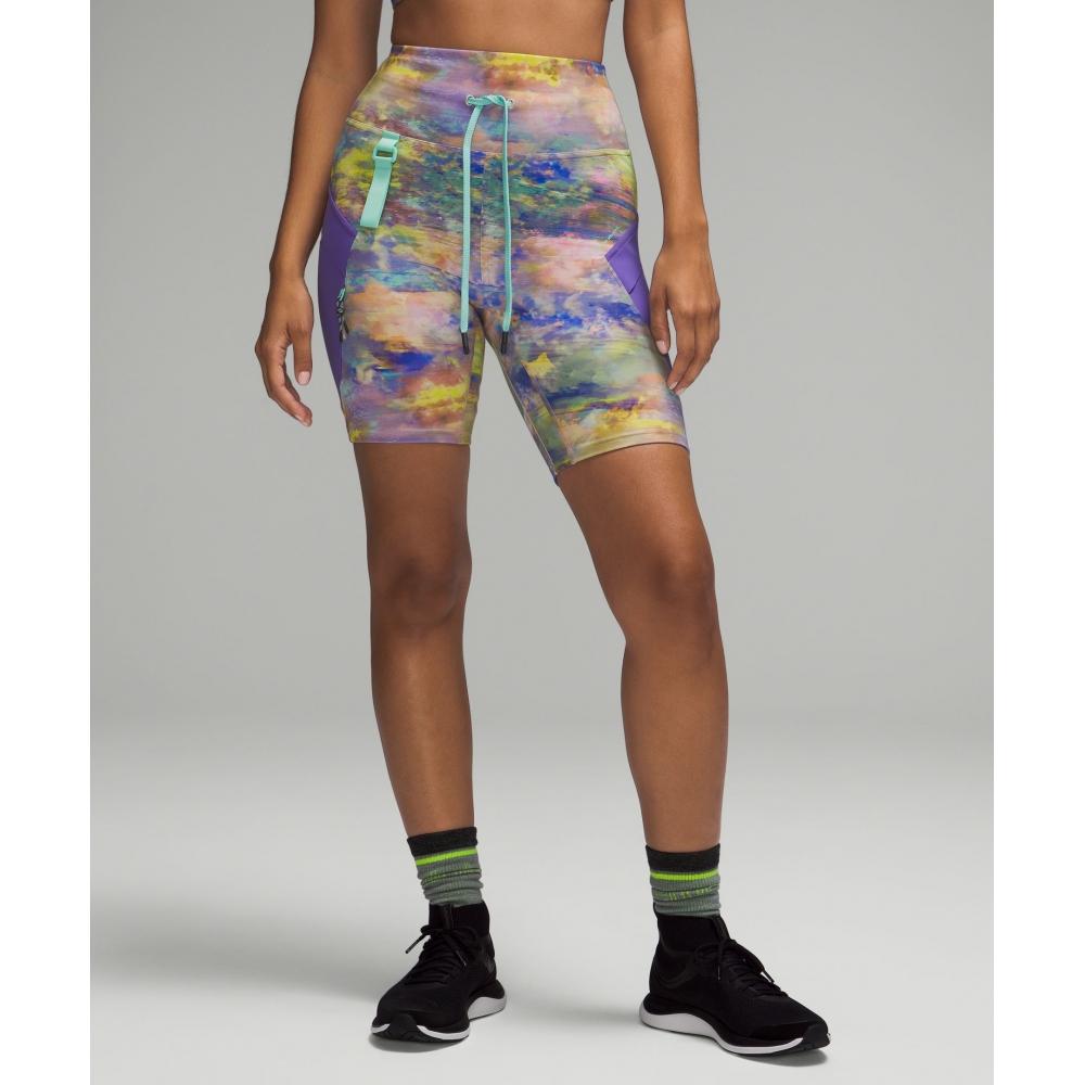 

Lululemon Грузовые супер высокие походные короткие 8 измененные Nature Multi 2