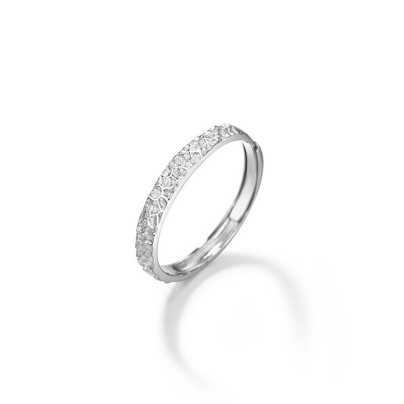 

New S925 Sterling Silver Adjustable Rings Party Fine Jewelry Vintage Charm Geometric Nail Design Accessories Gift Dropship
