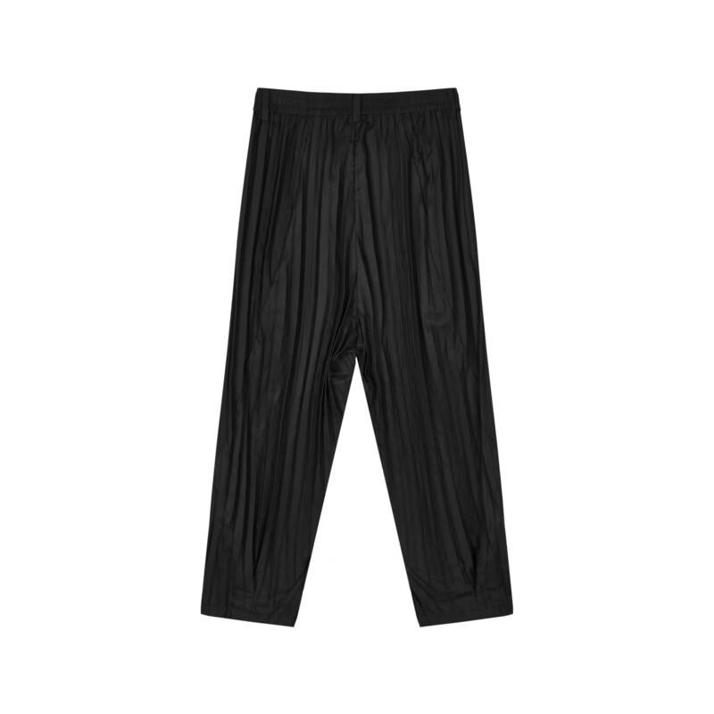 CROQUIS Men's Pleated Straight-Leg Casual Pants