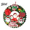 Seasonal Home Decor Christmas 3D Wreath Pendant with Hanging Rope Cartoon Garland Ornaments Snowman Door Ornaments Lightweight Paper for Holiday