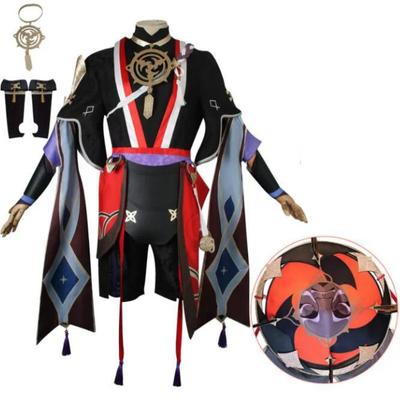 Scaramouche Cosplay Anime Game Impact Costume Hat Shoes Wig Halloween Cosplay Scaramouche Costume