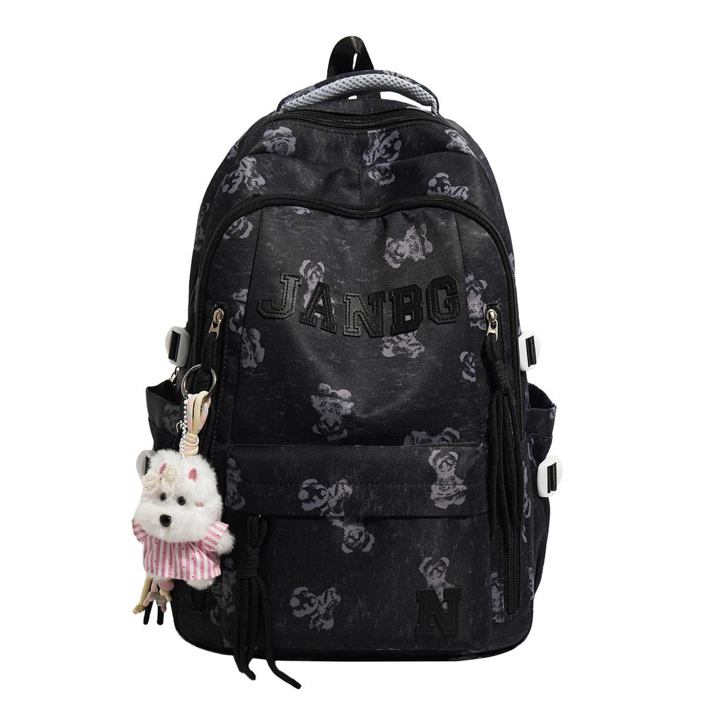 Schoolbag trendy cool schoolbag male high school student fashion Korean version large capacity travel backpack female college student backpack