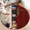 Death Note Round Area Rug Carpet Rug For Living Room Bedroom Sofa Playroom Decor Nonslip Floor Mat