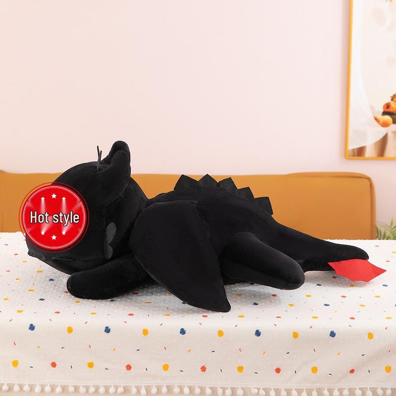 Toothless Dragon Plush Laying Style Pillow - Girls' Birthday Gift