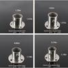 Wardrobe Bracket Rod Holder Shower Curtain Flange Heavy Duty Socket Wall Mounted Tube Closet Rods End Support for Garden