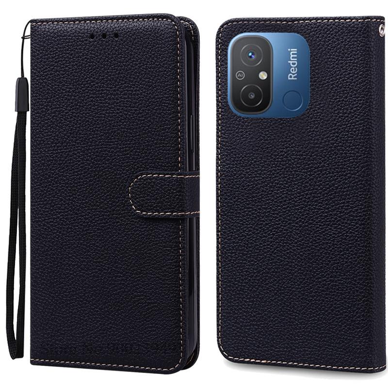 Für Redmi 12C Hülle Weiche Silikon Leder Brieftasche Flip Case Für Xiaomi Redmi 12C Hülle Handyhülle Redmi12C Redmi 12 C Fundas Coque