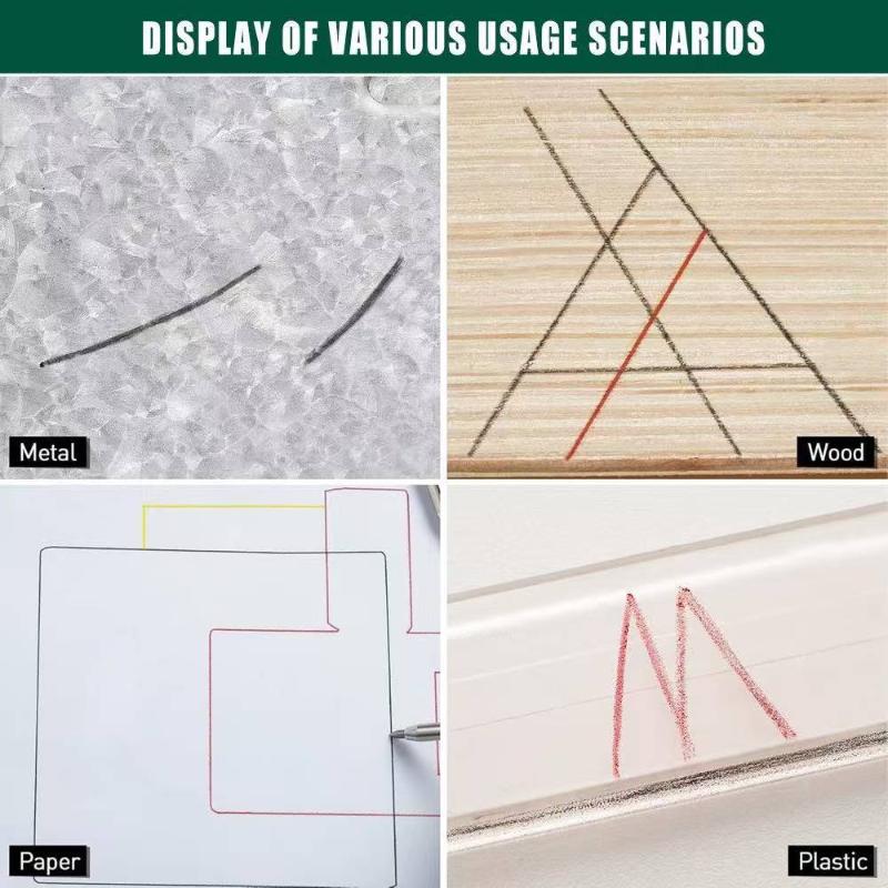 1/4Pcs Long Head Deep Hole Marker Pen Woodworking Decoration Permanent Marker Pen Waterproof Metal Perforating Pen