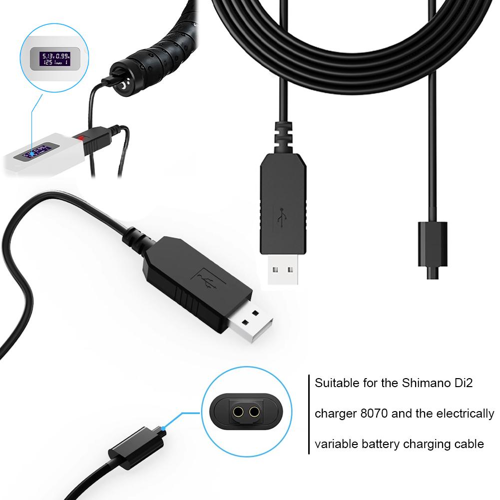 Di2 11-Speed Charging Cable USB Charger Cable Line Charging Cord for 8070 Adapter Cable