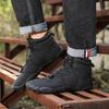 Men High-top Cotton Shoes Unisex Winter Plush Snow Boots Non-slip Women Outdoor Hiking Sneakers Wear-resistant Casual Walking Shoes