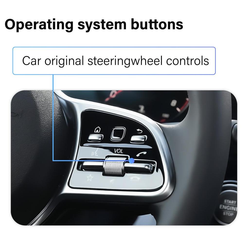 Sinairyu Wireless CarPlay Android Auto DAB DVR HDMI  Mirror-Link Compatible For Mercedes Benz A B V GLA Class NTG 6.0 System