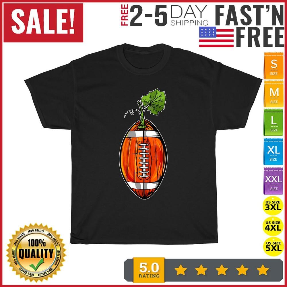 Cute Football Pumpkin Lover Thankful Family Thanksgiving Day T Shirt Men Women