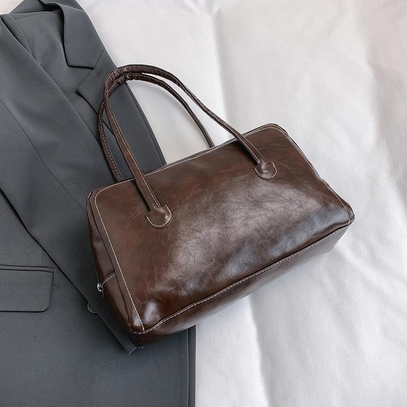 

Сумка-сумка Retro Niche Boston, женская, высококачественная, простая и универсальная, сумка через плечо для поездок на работу и подмышку