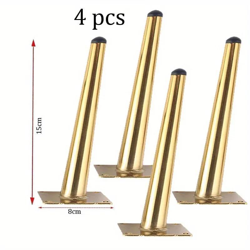 

4pcs Sofa Legs Round Solid Metal Furniture Legs Sofa Replacement Legs Perfect Mid-Century Modern Sofa Couch Bed Coffee Table