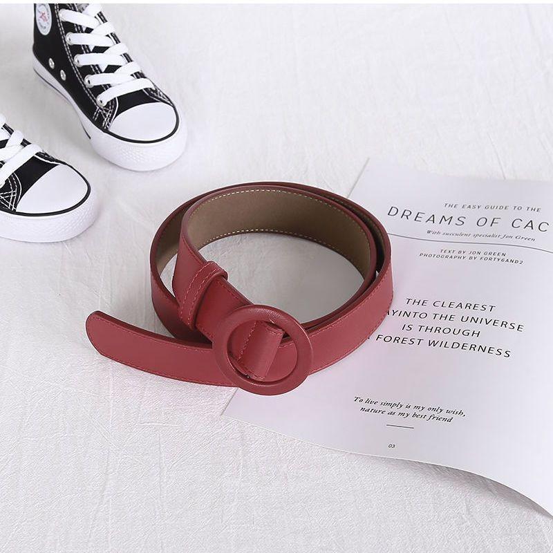 Chic Black Coffee Beige Navy Red Pu Waist Belt Perfect For Fall Outfits And Coats