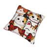 Maneki Neko Cat Lucky Cat Pillowcase Printed Fabric Cushion Cover Decoration Pillow Case Cover Home 18''