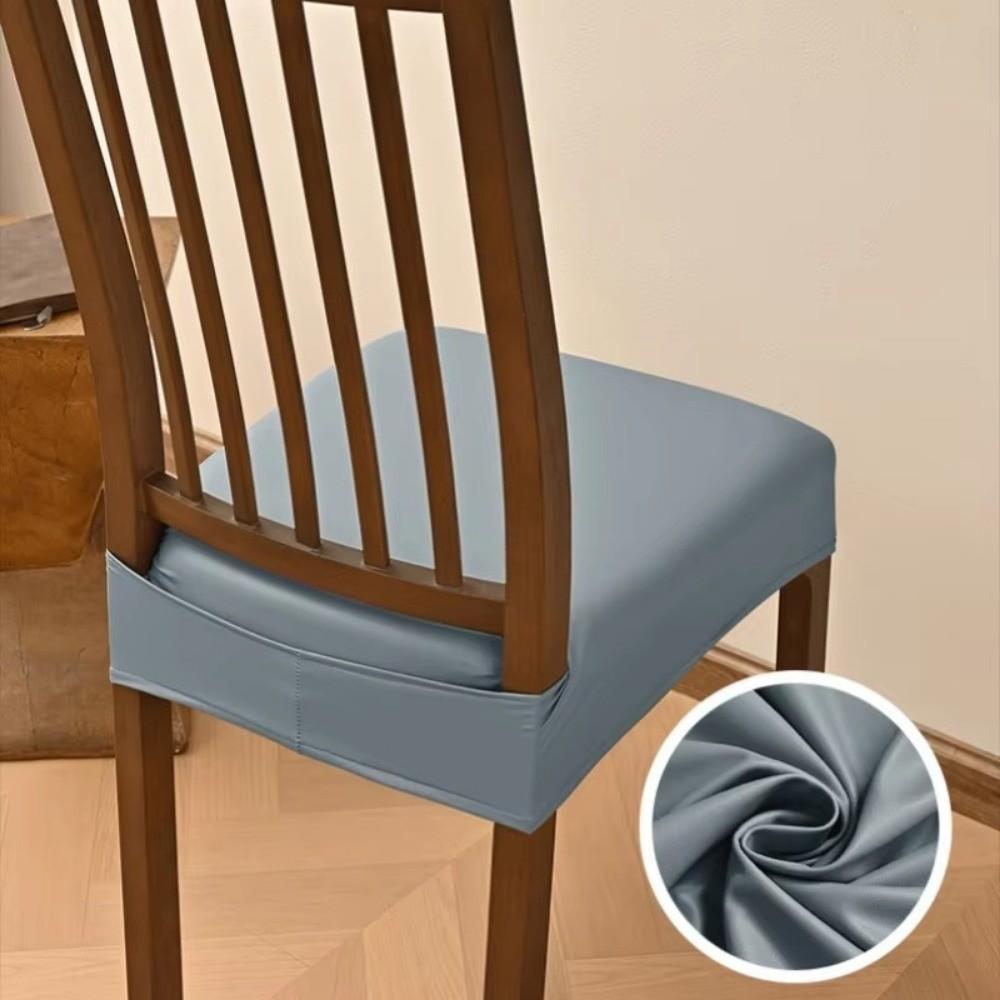 PU Dining Chair Cover Elastic Chair Slipcover Simple Chair Cushion Cover For Office Home Seats