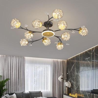 Nowoczesny minimalistyczny gwiaździsty żyrandol Crystal Light Luksusowy żyrandol do salonu Żyrandol do sypialni