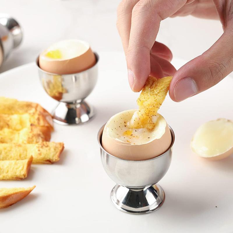 Egg Topper Cutter Shell Opener Boiled Egg Cracker Scissors Stainless Steel Egg Cups Holder Eggshell Cutter Kitchen Accessories