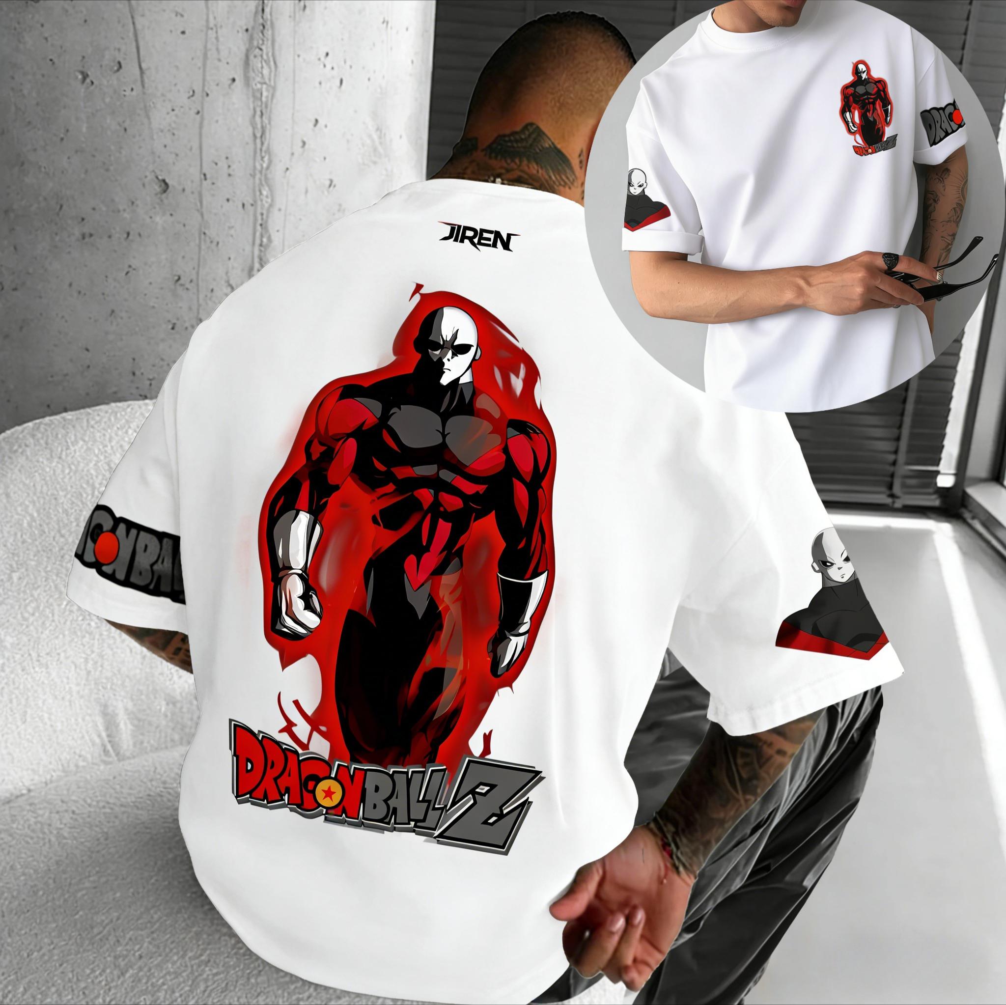 GUOYAN TOP Nieuw Dragon Ball Anime Goku Ronde Hals Korte Mouwen 2026 Bandai Zomer Heren Sport Los en Ademend Katoenen T-shirt 2XL