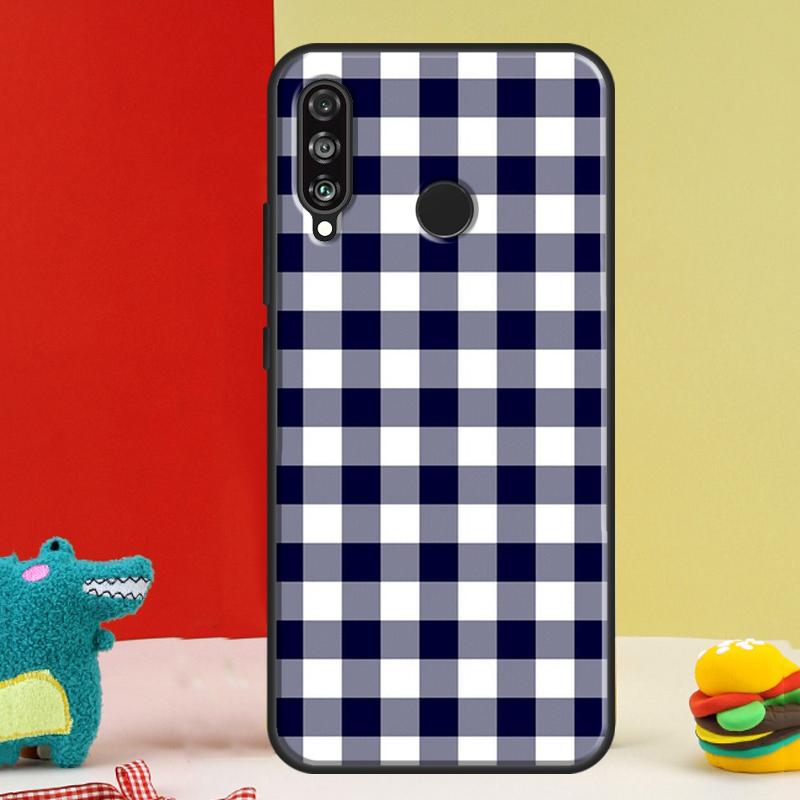 Buffalo Plaid Pattern For Huawei Nova 12i 12s 11i 5T 9 10 SE Y91 Y90 Y60 Y70 Y72 Y61 P60 Pro P20 P40 P30 Lite Case