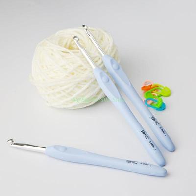 24TE 1.5-6mm Crochet Needles Soft Handle Crochet Hook Set for Crochet Craft Lightweight Crochet Hooks for Knitter Enthusiasts
