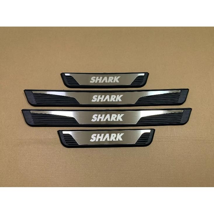 For BYD Shark    2024 2025 Door Sill Kick Scuff Plate Protector Sticker Guard Pedal Cover Car Styling Accessories