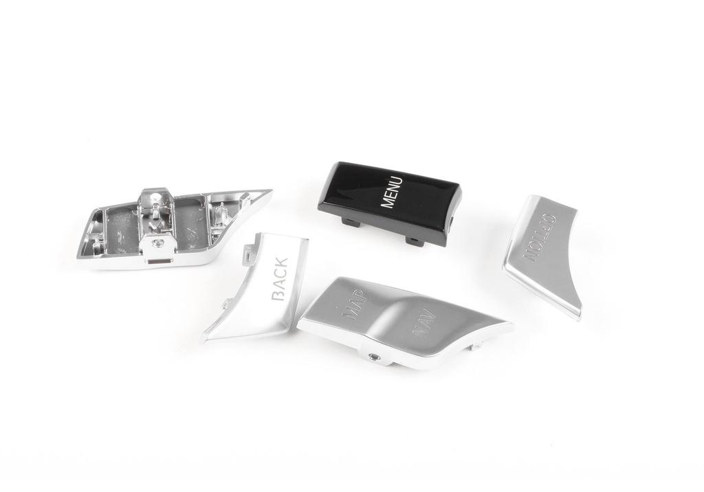 Compatible with BMW 5, 6, 7 Series (G30, G38): iDrive Center Console Multimedia Button.