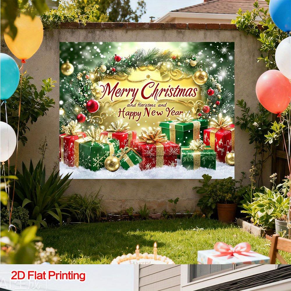 1Pcs Festive Christmas Gifts Scene Pattern Decoration Background Xmas Backdrop Decorations For Photo Studio Photo Booth Party