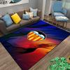 Multicolor Abstract Carpet with Valencia C.F. Logo, Modern Home Decor Suitable for use as an anti-slip for living room bedroom sofas