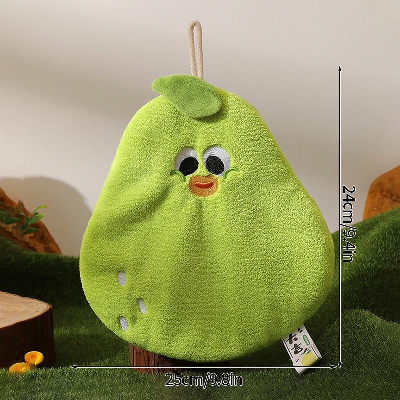 

Двойное полотенце для рук в форме фруктов Kawaii, впитывающие полотенца для рук для ванной, кухни, детского полотенца as picture