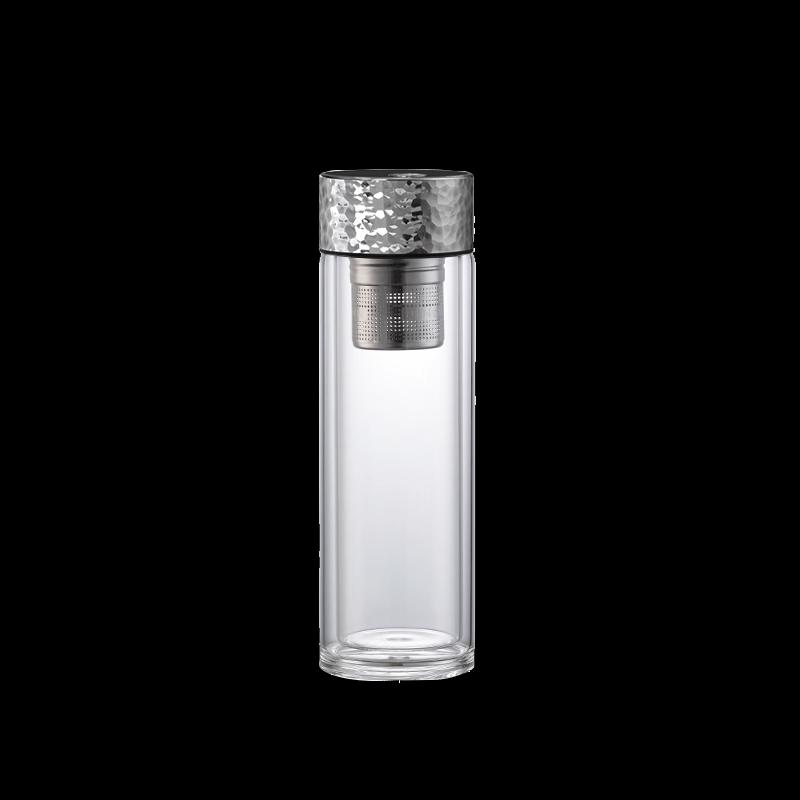 Double-Layer High Borosilicate Glass Tea Infuser Mug