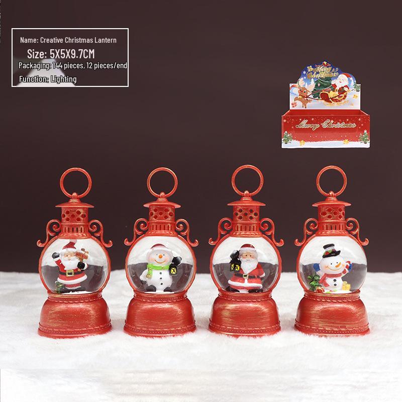 Christmas Crystal Ball Music Box Lantern Ornament