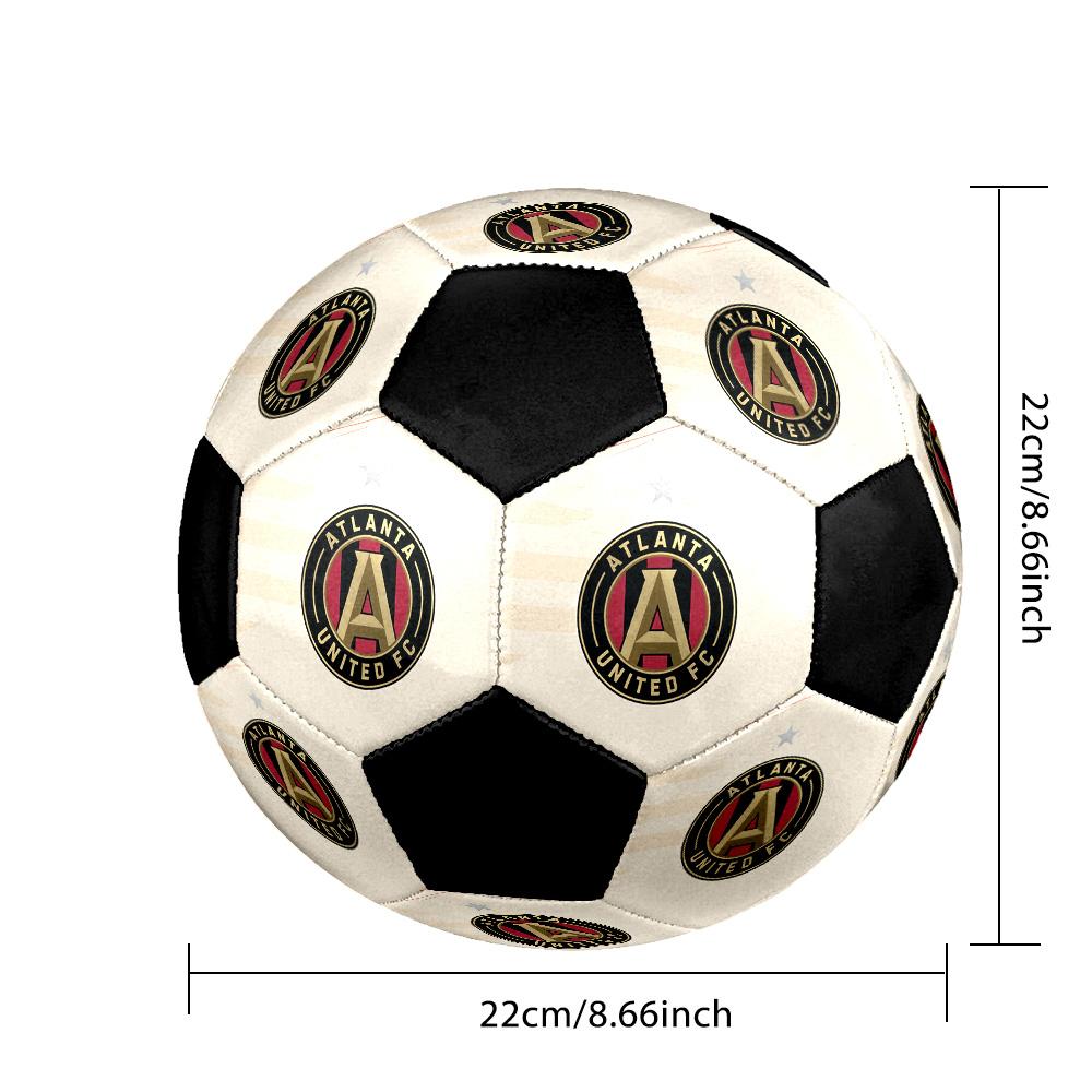 Atlanta United FC Soccer Ball Colorful All Ages Machine Stitched PVC Competition Ready Durable High-Bounce.SIZE5
