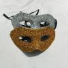 Mască facială semi-față aurie de înaltă calitate Meier pentru femei, mască pentru ochi pentru petrecere de Halloween, dans, spectacol